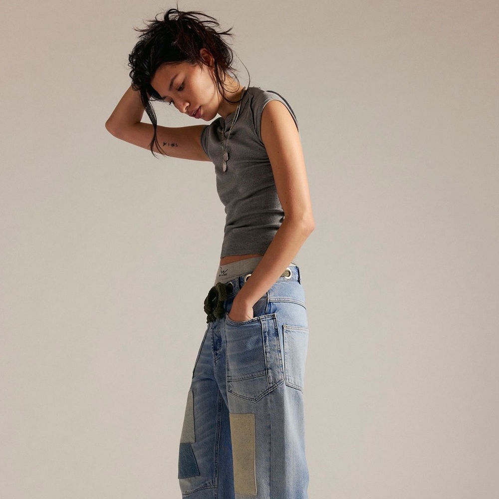 NWOT Free People Moxie Barrel Jeans - Picture 7 of 15